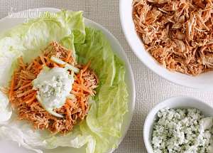 Buffalo Chicken Lettuce Wraps